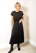 The Tara - Black Midi Skirt image