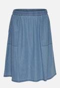 Moss Copenhagen Denim Over Knee Skirt image