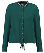 Dark Green Garcia Shirt with Bow Detail