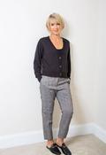 Moss Copenahgen grey trousers in check image
